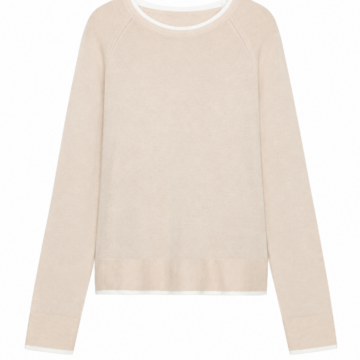 Grey Turtleneck Knit Top