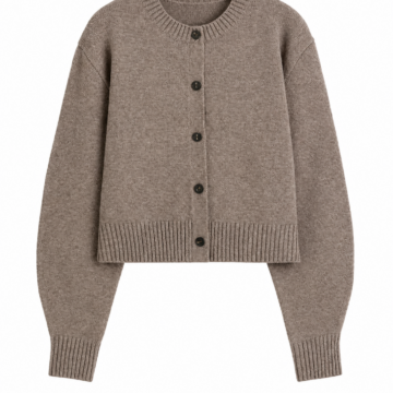Burgundy Turtleneck Knit Sweater