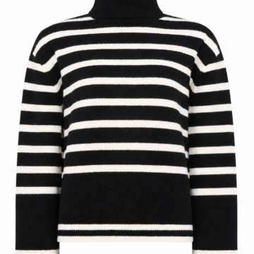 V-Neck Ribbed Knit Sweater