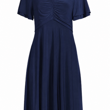 Navy Blue Wrap Dress