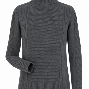 Crimson Red V-Neck Ribbed Knit Sweater