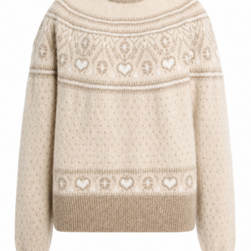 Crew Neck Long Sleeve Knit Sweater in Solid Color
