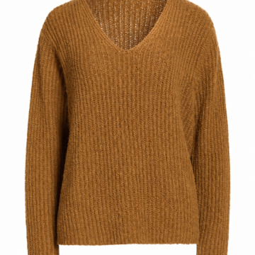 Navy Blue Crew Neck Knit Sweater