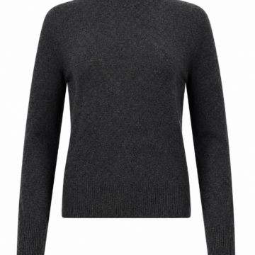 Burgundy Turtleneck Knit Sweater