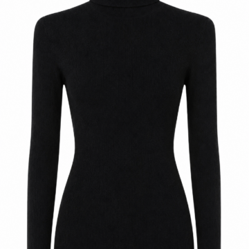Olive Green High Neck Knit Jumper