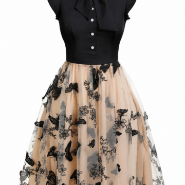 Floral Print Midi Dress with Ruffled Hem