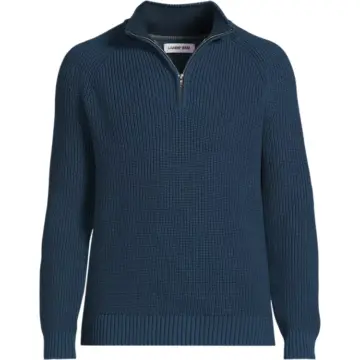 Navy Blue Cable Knit Sweater