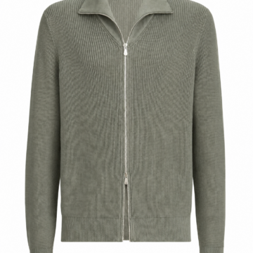 Turtleneck Ribbed Knit Sweater