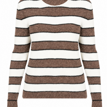 Fair Isle Patterned Knit Sweater