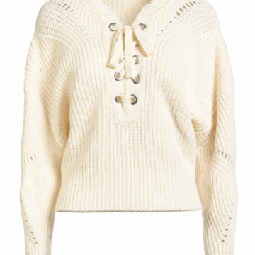 Charcoal Grey Cable Knit Crew Neck Sweater