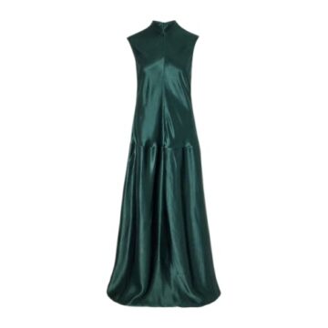 Elegant Black Midi Fit-and-Flare Dress