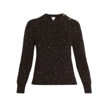 Navy Blue Crew Neck Long Sleeve Knit Sweater