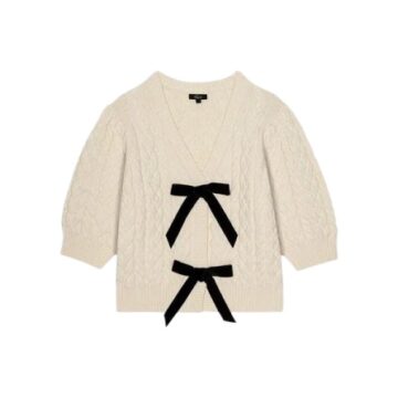 Grey Melange Chunky Knit Cardigan