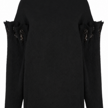 V-Neck Fine Gauge Knit Sweater