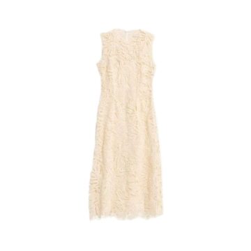 Navy Blue Pleated Shift Dress